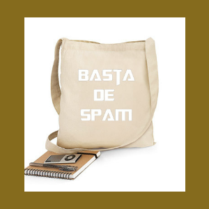 Bandolera Tela "Basta de Spam"