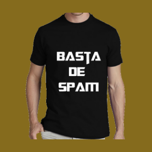 Camiseta Hombre "Basta de Spam"